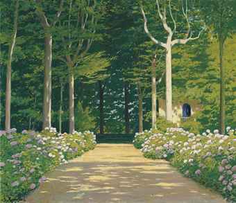 Santiago Rusiñol y Prats Spanish, 18611931  Hydrangeas on a 