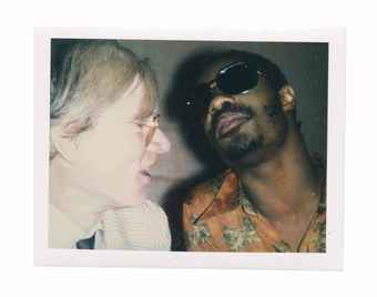 Andy and Stevie Wonder, 1970s  