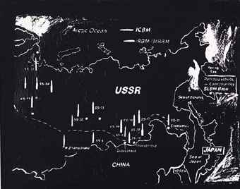 Map of Eastern U.S.S.R Missile Bases (Negative)  
