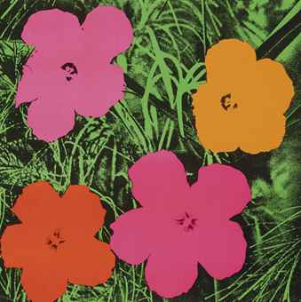 Warhol Flowers Print