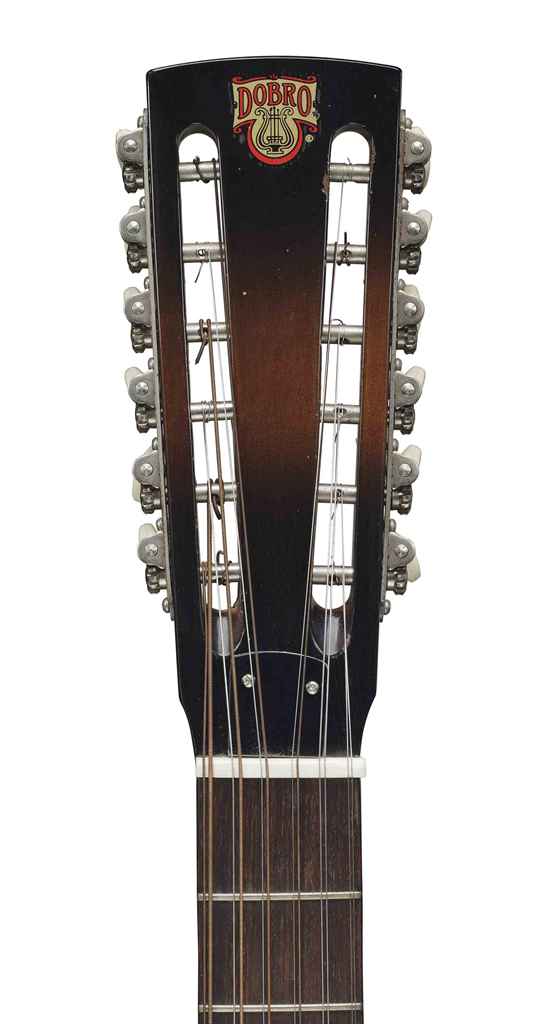 DOBRO , A 12STRING RESONATOR GUITAR, MODEL 12 YE OLDE WOODEN