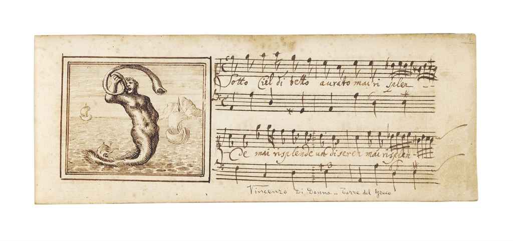 MUSIC Manuscript of 35 canzonette and other airs by Antonio ...