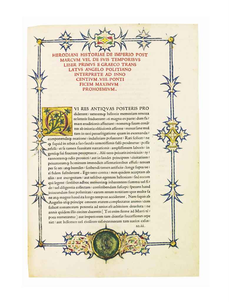 HERODIANUS OF SYRIA (c165-250) Historia de imperio post Marc...