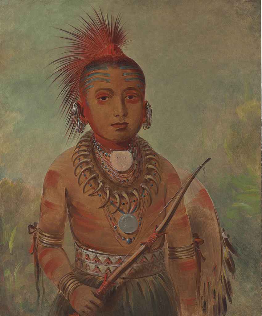 George Catlin (1796-1872) , Commanding General, a boy (Wa ... George Catlin (1796-1872) , Commanding General, a boy (Wa ...