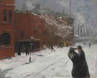 City Snow Scene  