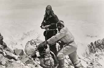 Edmund Hillary & Tenzing Norgay, Mount Everest, 1953  