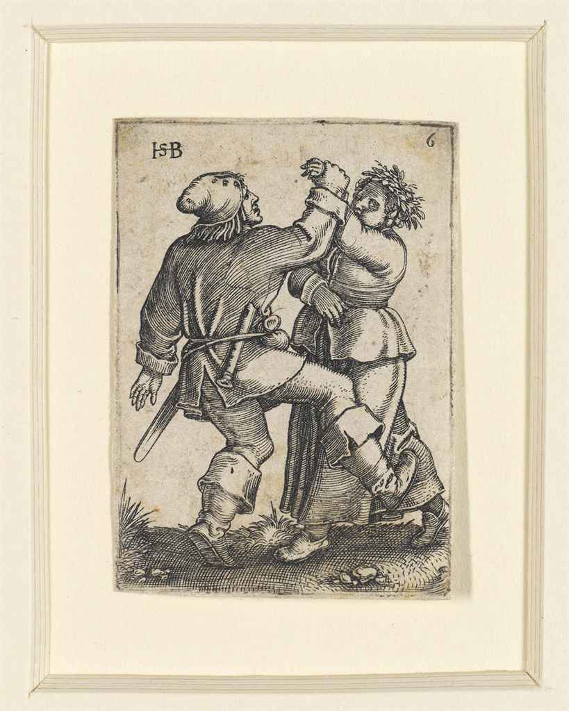 Hans Sebald Beham (15001550) , The Peasants' Feast (B., Holl. 166177; Pauli 155166) Christie's