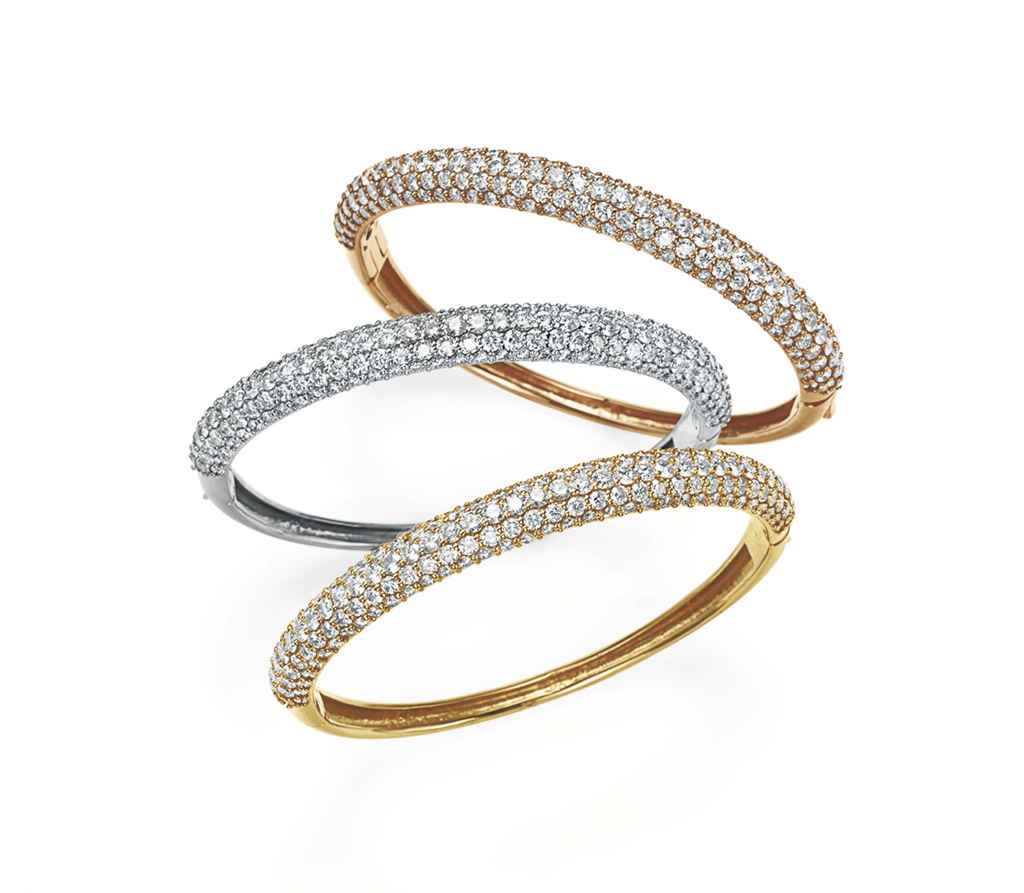 Gold diamond bangle bracelet Gold diamond bangle bracelet