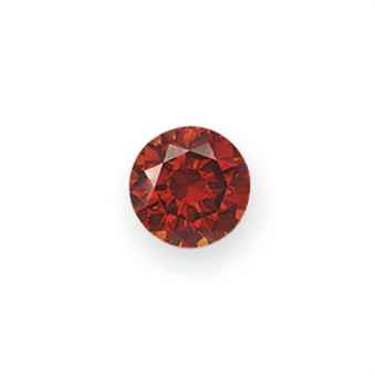 AN UNMOUNTED CIRCULAR-CUT COLORED DIAMOND  