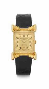 Vacheron Constantin. A Fine 18k Gold Wristwatch with Unusual Lugs  