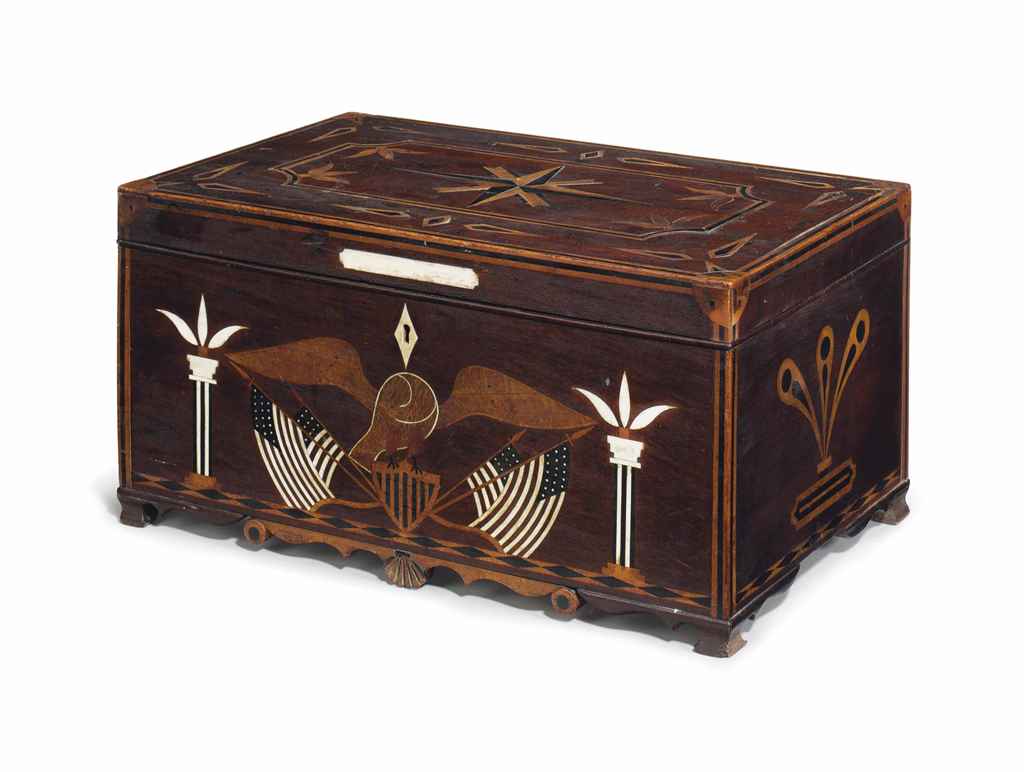 sailors boxes an eagle and flag decorated whale bone inlaid mahogany sailors boxes an eagle and flag decorated whale bone inlaid mahogany