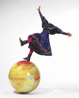 Girl on Globe  