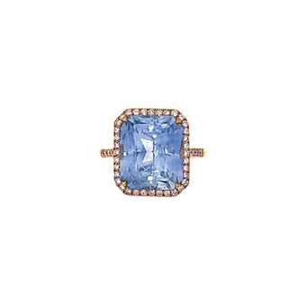 sapphire ring, sapphire and diamond ring, blue sapphire pink diamond ring christies