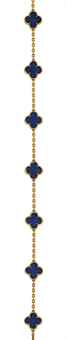 lapis lazuli alhambra, used van cleef arpels, used alhambra necklace, van cleef arpels boca