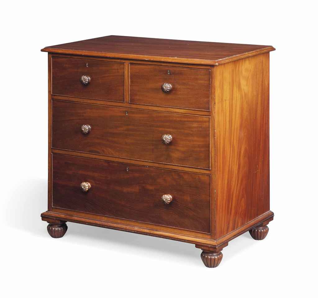 A VICTORIAN MAHOGANY CHEST