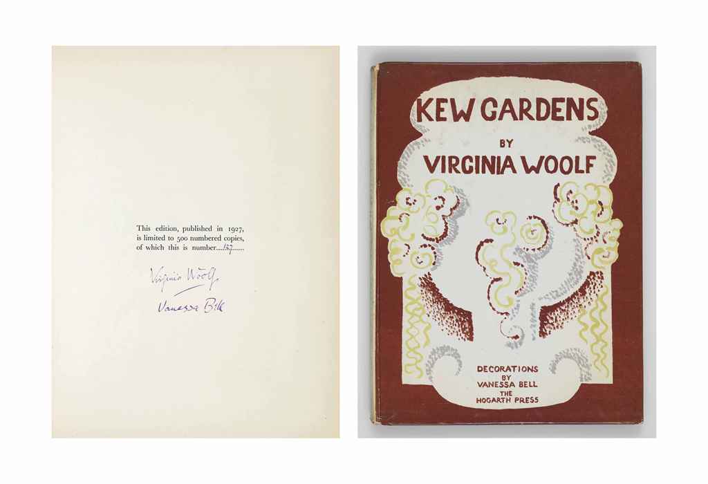 WOOLF, Virginia. Kew Gardens. Richmond Hogarth Press, 1927. Christie's
