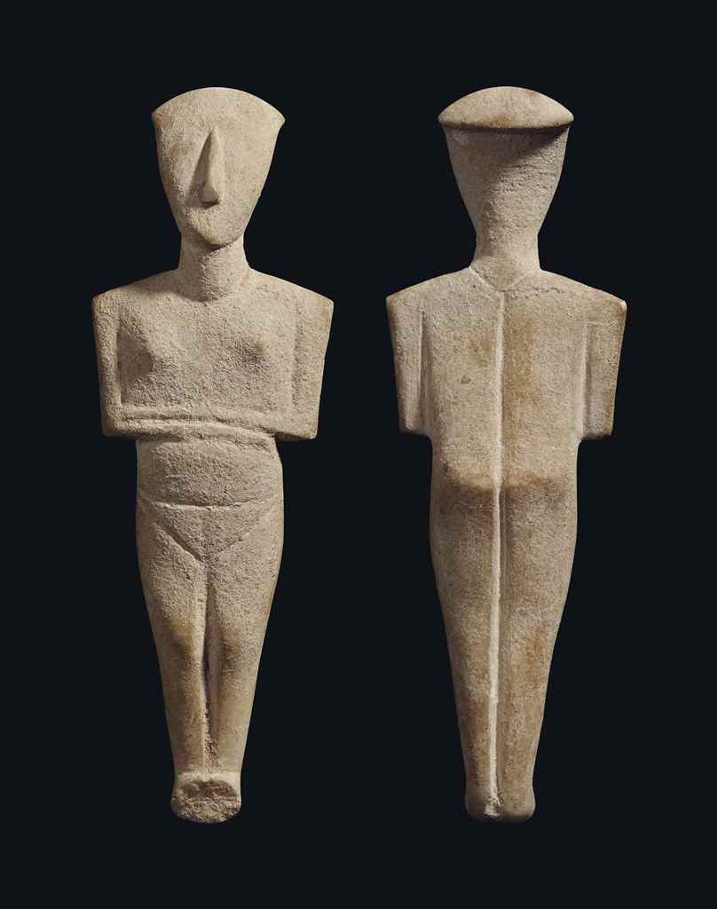 cycladic marble figures