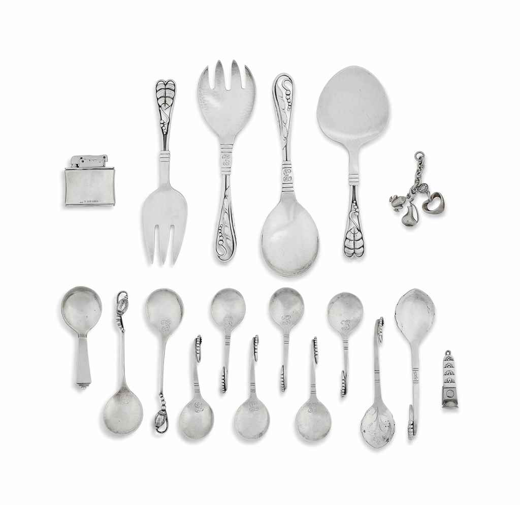 A MIXED COLLECTION OF GEORG JENSEN SILVER