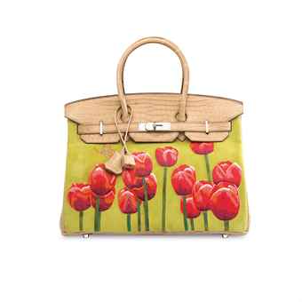 A RARE, CUSTOM TULIP VEAU DOBLIS, EMBROIDERY \u0026amp; MATTE POUSSIRE ...