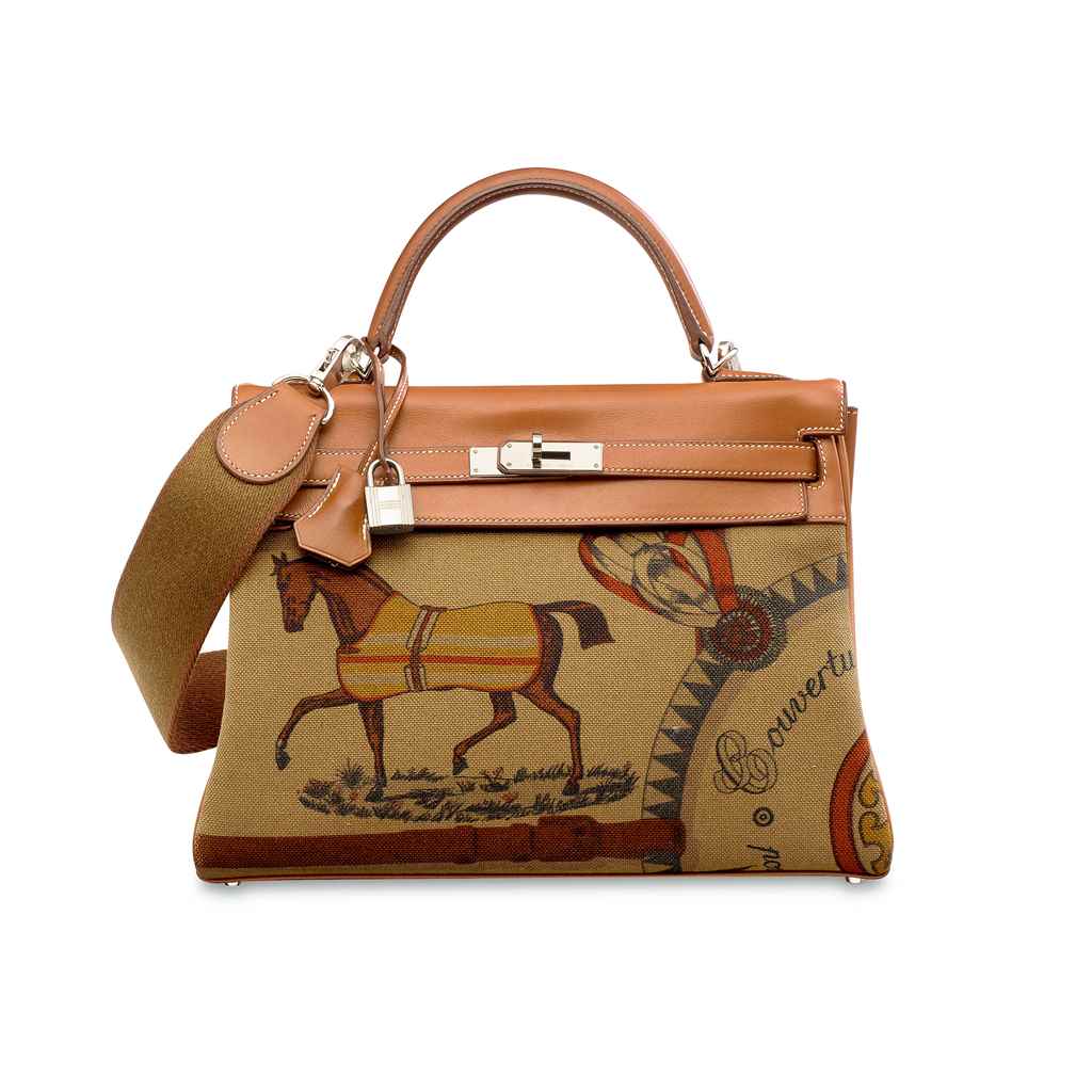 A LIMITED EDITION BARÉNIA & HORSE CANVAS RETOURNÉ KELLY 32 W...