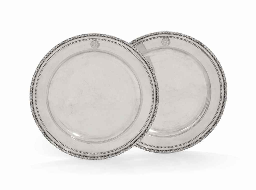 A PAIR OF GEORGE III SILVER SECOND-COURSE DISHES FROM THE WI...