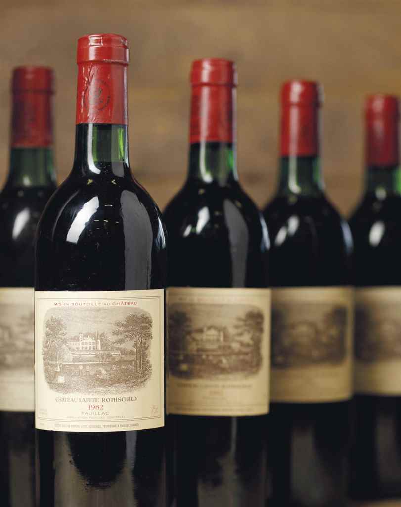 Château LafiteRothschild 1982 , 10 bottles per lot Christie's