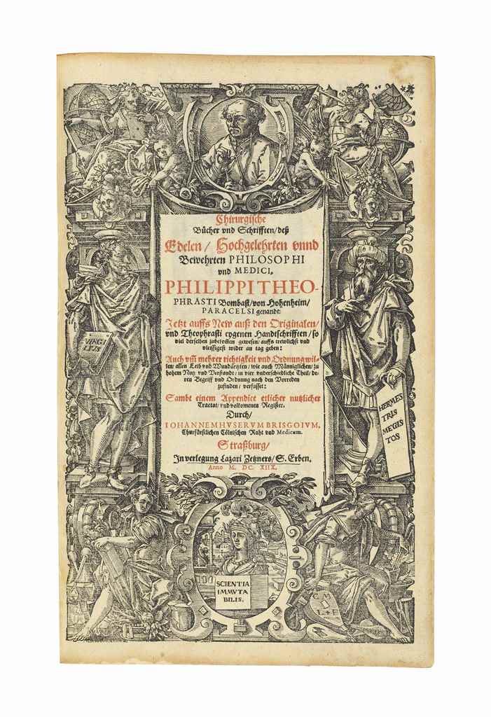 PARACELSUS, Theophrastus (Bombast von Hohenheim, Philippus Aureolus