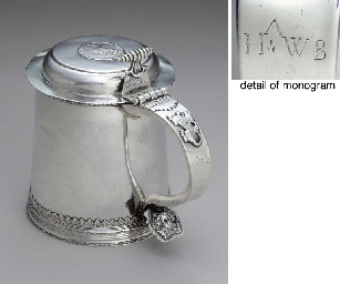 AN EXTREMELY RARE SILVER TANKARD  