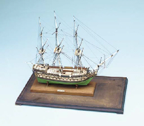 A Model Of The 80-gun Ship Warrior