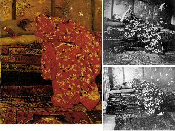 Meisje in rode kimono (Geesje Kwak): girl in a red kimono  