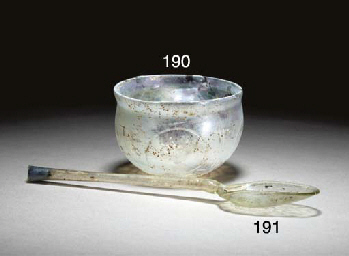 A ROMAN GLASS SPOON  