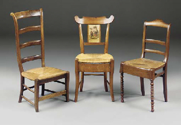 SIX FRENCH PROVINCIAL SIDE CHAIRS