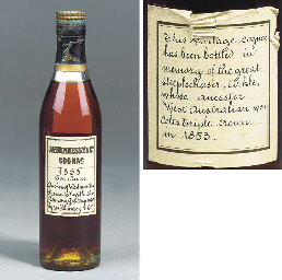 A BOTTLE OF 1853 HENNESSEY COGNAC PRESENTED IN MEMORY OF ARKLE  