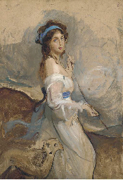 Preparatory sketch of Viscountess Castlereagh, later Marchioness of Londonderry 