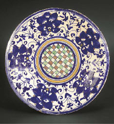 An Italian maiolica plate  