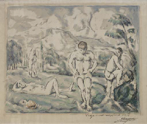 Les Baigneurs (Large Plate) (V. 1157; D. 1)  