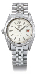 Rolex An unusual stainless steel self-winding left-handed wr...