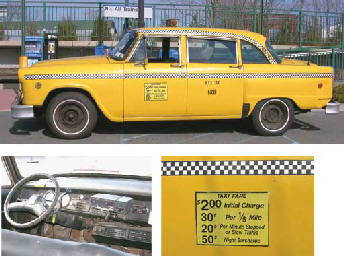 The last Checker Cab to be in active service in New York City