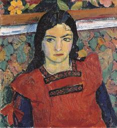 Greti mit roter Schürze, 1913  