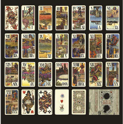 Luxus Tarock, circa 1910, Trieste, Saul D. Modiano, 54 of 54 cards