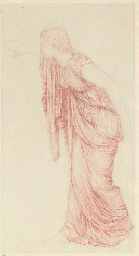 Study of a draped classical figure, full-length  