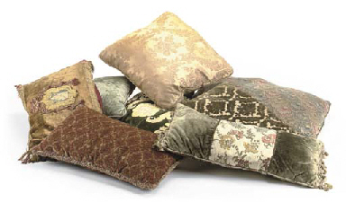 A COLLECTION OF EIGHT CUSHIONS