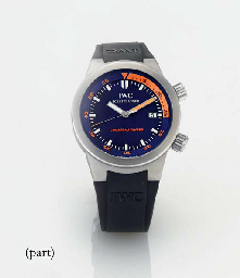 IWC A LIMITED EDITION STAINLESS STEEL AUTOMATIC DIVER'S WRIS...