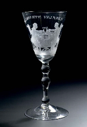 A Dutch-engraved goblet