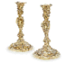 A PAIR OF GEORGE II SILVER-GILT CANDLESTICKS