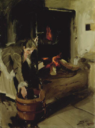 Vid spisen (By the fireplace)  