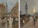 The Opera, Paris; and Westminster Bridge, London