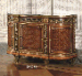 A FINE PAIR OF LOUIS XVI STYLE ORMOLU-MOUNTED AMARANTH, MAHOGANY AND PARQUETRY SIDE-CABINETS