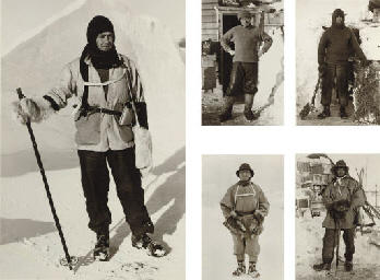 The Polar Party. -- Captain Scott; Captain L.E.G. Oates; Dr. E.A. Wilson; Lieut. H.R. Bowers; Petty Officer Edgar Evans 