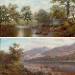 On the wharfe near Beamsley, Yorkshire; and Derwent Water, Cumberland